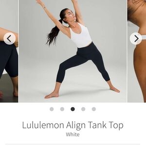 Lululemon Athletica White Align Top